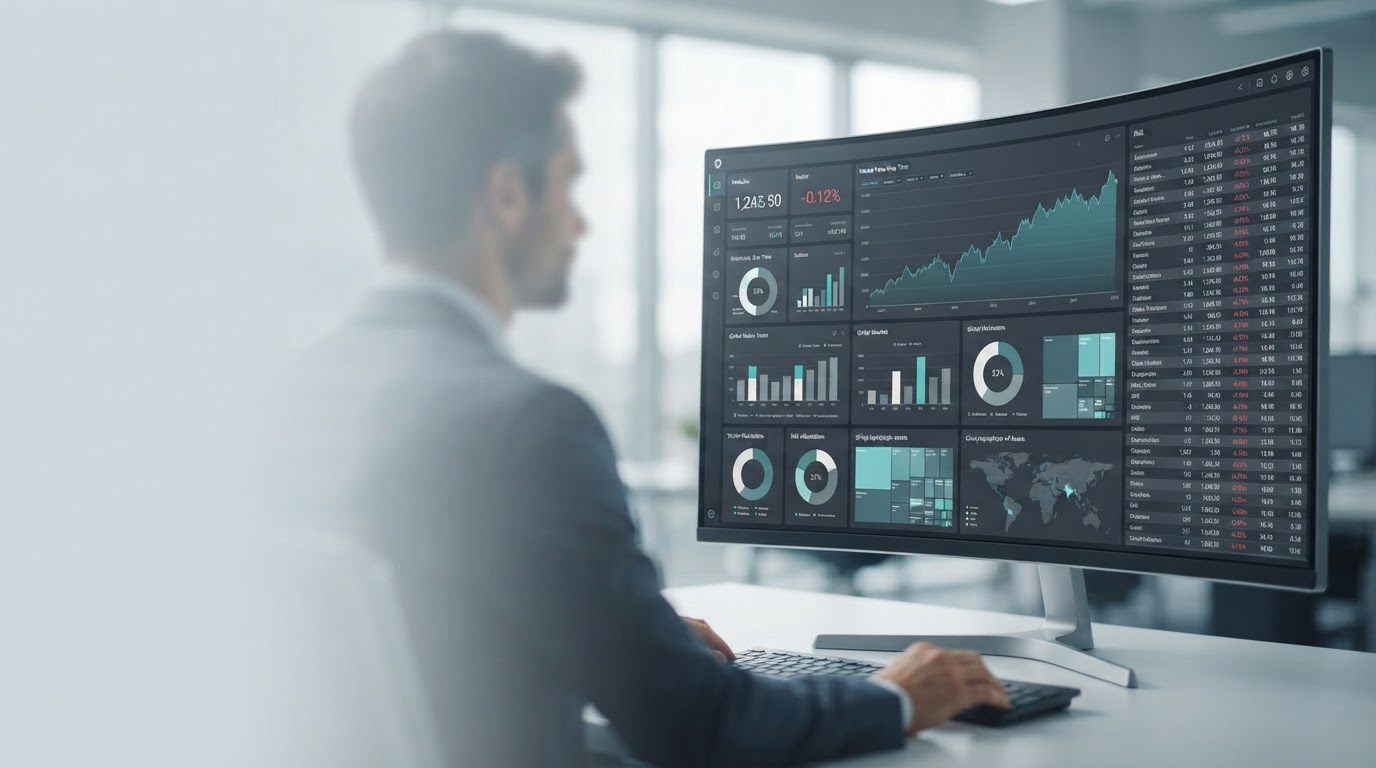 Oljefondet dataanalyseplattform visualisert som graf over markedsdata